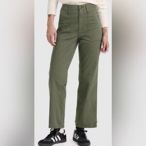 Levi’s Wedge Straight Crop Jeans Pants Army Green Surplus Thyme 26